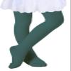 DIPUG Girls Green Tights Toddler Dance Footed Kids Ballet School Uniform Opaque Stockings 5t 6 7 8 view 1