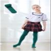 DIPUG Girls Green Tights Toddler Dance Footed Kids Ballet School Uniform Opaque Stockings 5t 6 7 8 view 3