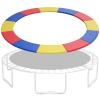 GYMAX Trampoline Spring Cover, 8/10/12/14/15/16FT Trampoline Replacement Safety Pad, Waterproof & Tear-Resistant All-Weather Trampoline Accessories, No Holes for Poles (15Feet, Multicolor) view 1