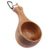 TOPINCN Coffee Cups Mugs Nordic Wooden Mug Outdoor Camping Hiking Drinking Cup Portable for Coffee Tea Milk Camping Mugs view 2