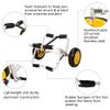 Ktaxon Kayak Cart, Boat Canoe Carrier Dolly Trailer Tote, Foldable Paddle Board Trolley Boat Trailer Transport with NO-Flat Airless Tires Wheels view 2