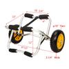 Ktaxon Kayak Cart, Boat Canoe Carrier Dolly Trailer Tote, Foldable Paddle Board Trolley Boat Trailer Transport with NO-Flat Airless Tires Wheels view 3