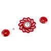 2Pcs Bikes Bike Ceramic BearingWheel Aluminium Alloy Rear Derailleur Guide Roller for Bike(red 11T)(L Red), Rear Derailleur Pulley, Rear Derailleur Pulley, 2Pcs Bikes Bike Ceramic B view 4