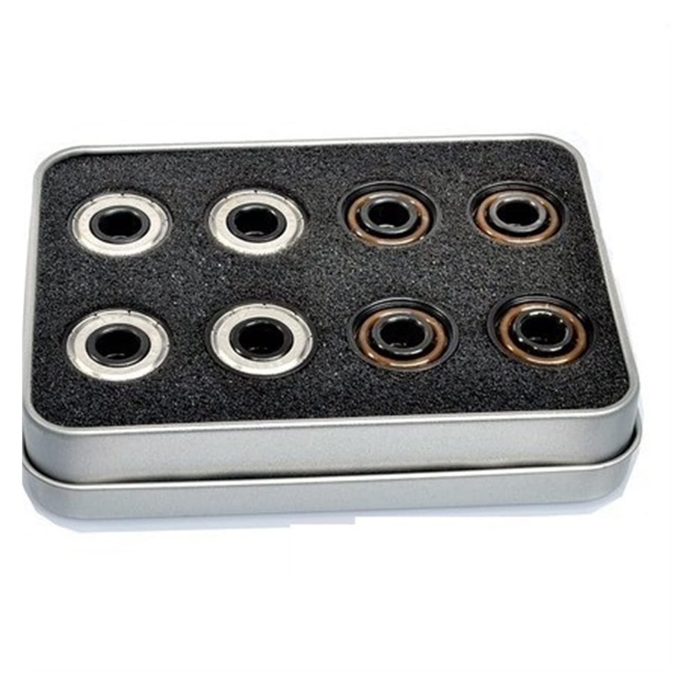 SUOFEILAIMU 16PCS 608zz Black Ceramic Non-Oil Inline Speed Skating Bearing ABEC7 ABEC9 ILQ9 ILQ11 608 High Speed Bearings