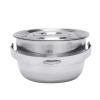 Outdoor Hiking Barbecue Camping Cookware Set Stainless Steel Compact Campfire Cooking Pots and Pans Rugged 3Pc Cook Set for view 4