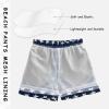 Aflyko 4th of July Boys' Board Shorts Patriotic Navy White Star Swim Trunk Teen Beach Swimwear view 3