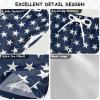 Aflyko 4th of July Boys' Board Shorts Patriotic Navy White Star Swim Trunk Teen Beach Swimwear view 4