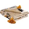 Primitives by Kathy Decorative Cotton Throw Blanket - Saffron & Black Aztec Design 50x60 view 2
