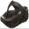 23.65() Women's T-Bar Flip-Flop, Black, 23.0 cm view 1