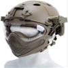 F22 PJ Tactical Fast Helmet, Detachable Mask and Goggles, Cosplay Tactical Riding Airsoft Full Face Protective Helmet view 1