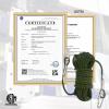 NewDoar Climbing Rope 8(5/16in),10mm (3/8in), High Strength Accessory Cord Rope with 2 Steel Hooks, for Outdoor Rescue Rappelling Rope Down Cliffs ledges Safety Escape Tow Strap Equipment(ArmyGreen) view 3