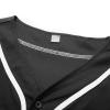 babyhealthy Womens Baseball Jersey Button Down Plain Softball Hip Hop Tshirts Sports Active Tee White view 4