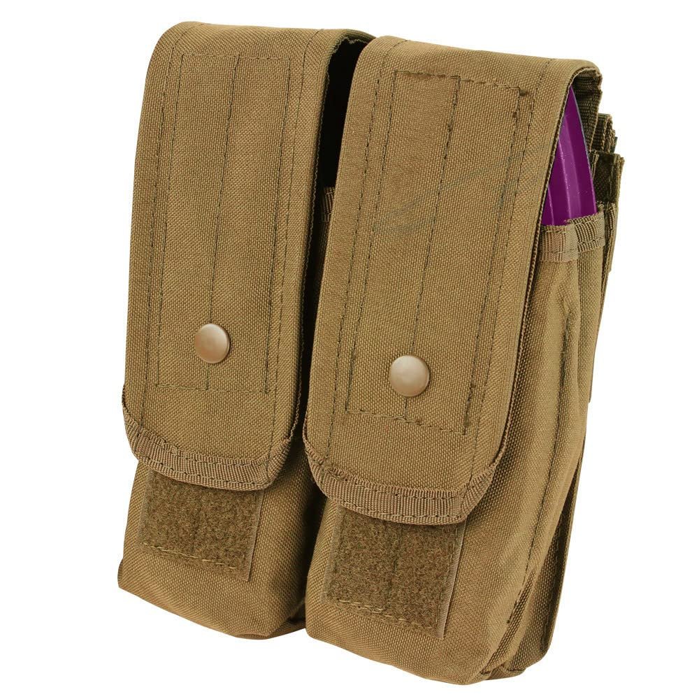 Tactical Double 7.62 Modular Magazine Mag Pouch-Coyote