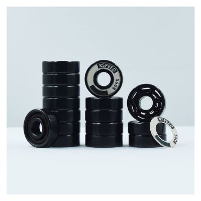 SUOFEILAIMU 608rs Competition Level Black Ceramic Speed Skating Bearinghigh Speed Self Lubricated Oil Free Skating Bearings (Color : 16 Pieces Bearings)