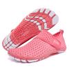 Racqua Mens Womens Water Shoes Quick Dry Barefoot Lightweight Shoes Beach Swim Sport Shoes Hiking Pool Surfing Diving Aqua Shoes Red 6 Women/5 Men view 1