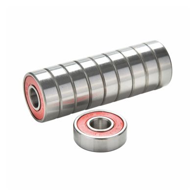 SUOFEILAIMU 10Pcs ABEC-9 608 Stainless Steel Red Bearings for High Performance Roller Skate Scooter Skateboard Wheel