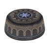 Beisto Men's Muslim Prayer Kufi Hat Skull Cap Islam Praying Beanie Caps Topi Ramadan Eid Gift Black,L view 1