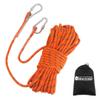 NewDoar Climbing Rope 8(5/16in),10mm (3/8in), High Strength Accessory Cord Rope with 2 Steel Hooks, for Outdoor Rescue Rappelling Rope Down Cliffs ledges Safety Escape Tow Strap Equipment(Orange) view 1