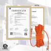 NewDoar Climbing Rope 8(5/16in),10mm (3/8in), High Strength Accessory Cord Rope with 2 Steel Hooks, for Outdoor Rescue Rappelling Rope Down Cliffs ledges Safety Escape Tow Strap Equipment(Orange) view 3