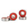 SUOFEILAIMU 8Pcs ABEC-9 608 2RS Inline Roller Skate Wheel Bearing 608 RS Anti Rust Skateboard Ball Bearings 8x22x7mm Shaft (Color : Red) view 2
