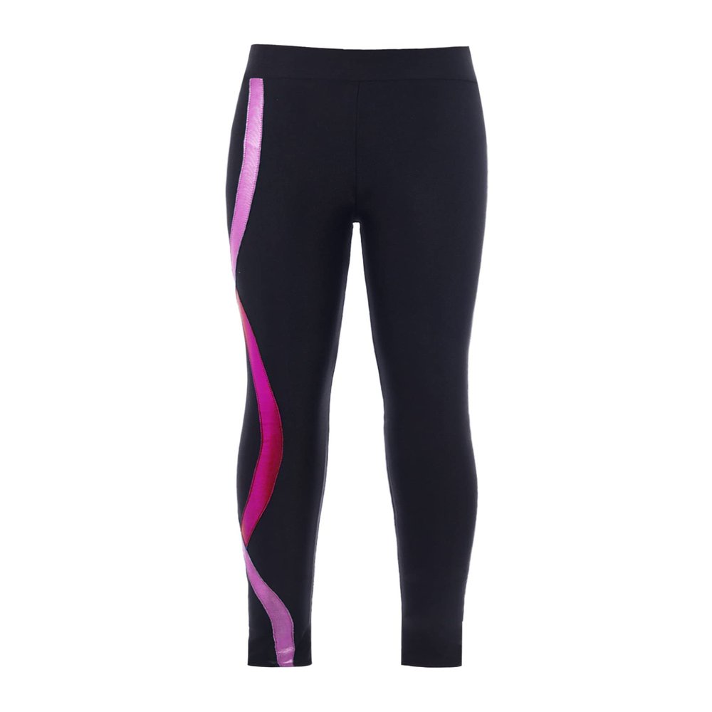 Jizyo Youth Girls Footless Athletic Leggings Yoga Sports Tights Gymnastic Running Workout Legging Pant Stretchy Pants Hot Pink 8 Years
