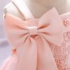 Girls' Special Occasion Dresses Flower Girls Bowknot Dress Bridesmaid Wedding Pageant Party Princess Communion Floral Birthday Gown Pink 18-24 Months view 4