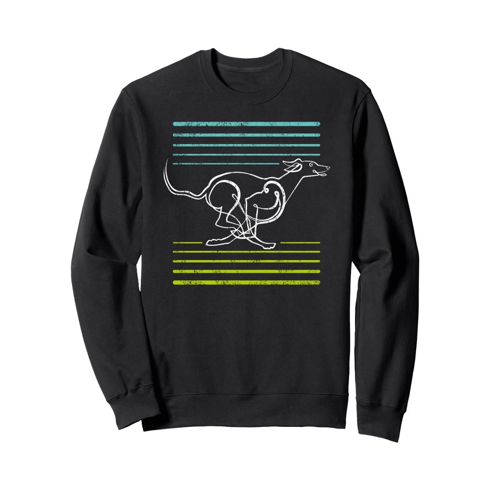 Art For Lurcher Dad or Lurcher Mum? A Vintage Lurcher Dog Sweatshirt