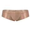 Yihuimin Men's Shiny Oil Low Rise Bulge Pouch Briefs Panties Swim Trunks Bikini Underwear Swimwear Coffee X-Large view 1
