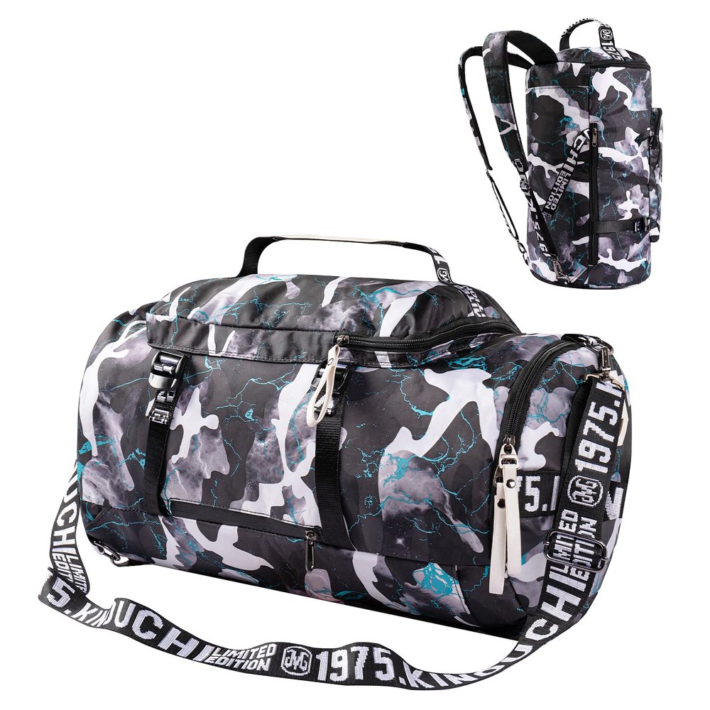 40L Gym Sport Bag Backpack Duffle Bag Weekender Bag Water-resistant Travel Sling Bag Casual Daypack for Men and Women