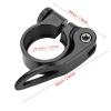 Aluminum Alloy Seatpost Seat,Bike Seat Post Clamp,Bicycle Quick Release Seatpost Collar, for Mountain Road Bike Parts (Black), Bike Seat Post Clamp,Aluminum Alloy Seatpost Seat,Seatpost Clamp Sea view 2