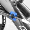 4 Color Aluminum Alloy Housing Hose Guide Clamps Brake C Buckle, 4 Pcs Pieces Bikes C Clips Clamps, Road Bikes Brake(Blue), 4 Pcs Pieces Bikes C Clips Clamps, 4 Color Alumibicycle Frame Buckle view 3