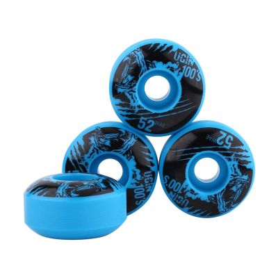 4 Pcs Outdoor Classic Durable Pu Cruiser Longboard Skateboard Wheels(Blue,52Mm Skateboard Wheels,White,Red,Yellow,Pink)(Blue), 52Mm Skateboard Wheels,4 Pcs Outdoor Classic Durabskateboard Wheels