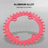 Aluminium Alloy 96MM Narrow Wide Chainring Single Chain Ring,Round Oval Chainring,Sprocket Bolts for Road Bikes,for M6000 M7000 M8000(34T-red), Round Oval Chainring,Aluminium Alloy 96MM Narrow Wc view 2