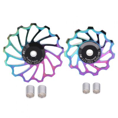 Ceramic Speed,Bike Rear Derailleur Pulley,Colorful Mountain Bicycle Ceramics Rear Derailleur Pulley Transmission Bearings Bike Cycling Accessory(Color-11T), Bike Rear Derailleur Pulley, Ceramic
