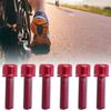 6 Pcs M5x18mm Steel Bikes Stem Bolts with Spacer Steel Bikes Steering Handlebar Parts for Cycling Bikes (Red), Bikes Stem Screw, Bikes Stem Screw, 6 Pcs M5x18mm Steel Bikes StBmx view 2