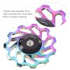 Ceramic Speed,Bike Rear Derailleur Pulley,Colorful Mountain Bicycle Ceramics Rear Derailleur Pulley Transmission Bearings Bike Cycling Accessory(Color-13T), Bike Rear Derailleur Pulley, Ceramic view 2