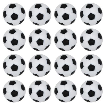 BQSPT 32mm Foosball Balls Foose Balls Table Soccer Game Replacement Foosballs 16pcs,Foosball Official 32mm Mini Table Footballs Ball Accessory Black(16 Pack)