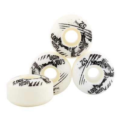 4 Pcs Outdoor Classic Durable Pu Cruiser Longboard Skateboard Wheels(Blue,52Mm Skateboard Wheels,White,Red,Yellow,Pink)(White), 52Mm Skateboard Wheels,4 Pcs Outdoor Classic Durabskateboard Wheels