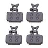 Bikes Disc Brake Pads Compatible with Material R1 R1R TORX T1, Replacement Gum Organic Semi Metal Brake Pads, No Noise No Skid, Gum Brake Pads Bikes Disc Brake Pads view 1