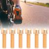 6 Pcs M5x18mm Steel Bikes Stem Bolts with Spacer Steel Bikes Steering Handlebar Parts for Cycling Bikes (Gold), Bikes Stem Screw, Bikes Stem Screw, 6 Pcs M5x18mm Steel Bikes StBm view 2