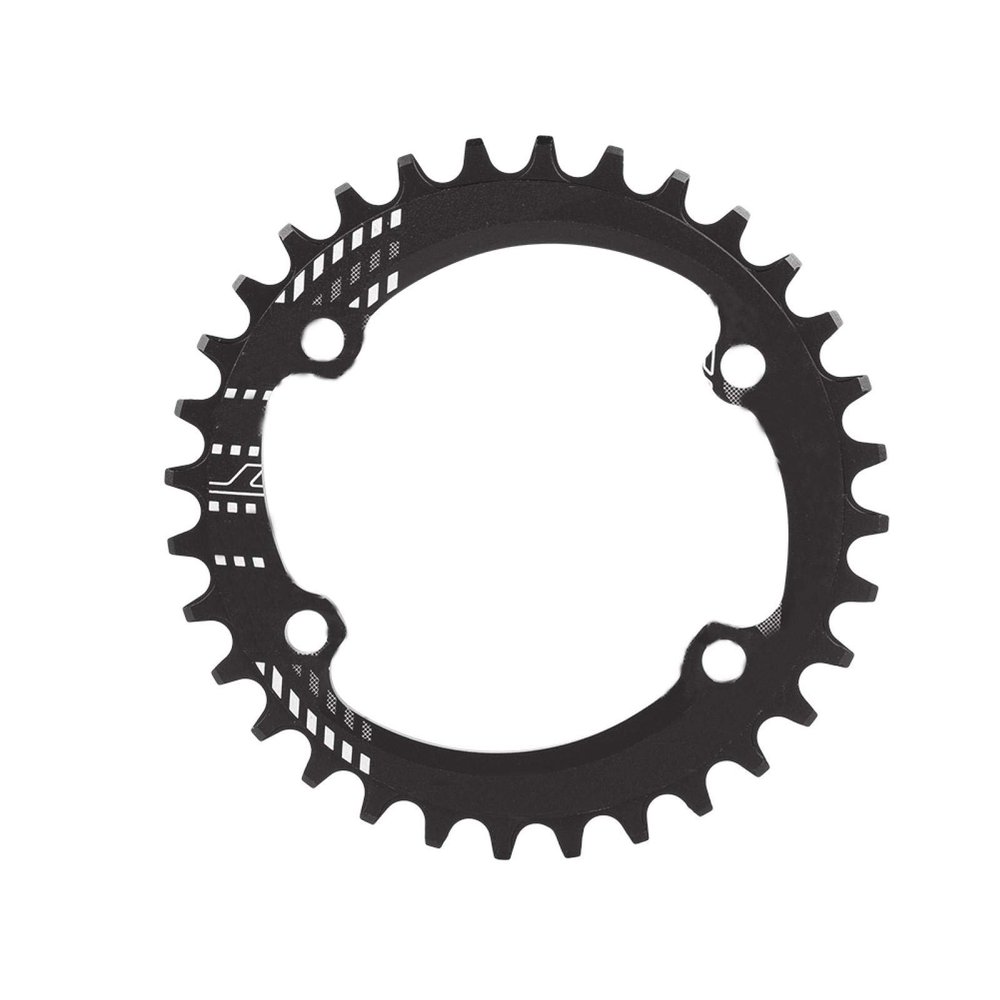 Aluminium Alloy 96MM Narrow Wide Chainring Single Chain Ring,Round Oval Chainring,Sprocket Bolts for Road Bikes,for M6000 M7000 M8000(38T-black), Round Oval Chainring,Aluminium Alloy 96MM Narrow