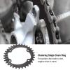 Aluminium Alloy 96MM Narrow Wide Chainring Single Chain Ring,Round Oval Chainring,Sprocket Bolts for Road Bikes,for M6000 M7000 M8000(38T-black), Round Oval Chainring,Aluminium Alloy 96MM Narrow view 3