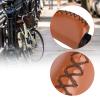 Pu Leather Mountain Bike Handlebar Grips,Bike Handle Grips,Lockable Bike Grips,Specialized Replacement Bike Grips, for Mountain,Beach Cruiser,Scooter,Folding Bike(Brown), Bike Handle Grips,Pu Le view 4