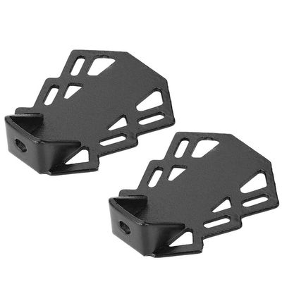 Pilipane 2pcs Iron Rear Pedal Feetpegs Avoid Slip Foot Rest with 5mm Hole, Mountain Bikes Pedals, Non Slip Lightweight Bikes Stage Pedals, Adjust Grip, Mountain Bikes Pedals, 2pcs Iron Rear Pedal Fee