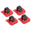 4 Color Aluminum Alloy Housing Hose Guide Clamps Brake C Buckle, 4 Pcs Pieces Bikes C Clips Clamps, Road Bikes Brake(red), 4 Pcs Pieces Bikes C Clips Clamps, 4 Color Alumibicycle Frame Buckle b view 1