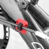 4 Color Aluminum Alloy Housing Hose Guide Clamps Brake C Buckle, 4 Pcs Pieces Bikes C Clips Clamps, Road Bikes Brake(red), 4 Pcs Pieces Bikes C Clips Clamps, 4 Color Alumibicycle Frame Buckle b view 3