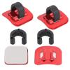 4 Color Aluminum Alloy Housing Hose Guide Clamps Brake C Buckle, 4 Pcs Pieces Bikes C Clips Clamps, Road Bikes Brake(red), 4 Pcs Pieces Bikes C Clips Clamps, 4 Color Alumibicycle Frame Buckle b view 4