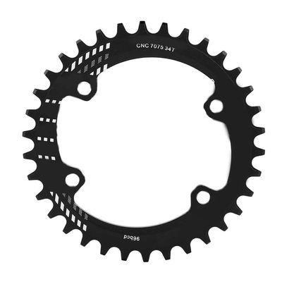Aluminium Alloy 96MM Narrow Wide Chainring Single Chain Ring,Round Oval Chainring,Sprocket Bolts for Road Bikes,for M6000 M7000 M8000(34T-black), Round Oval Chainring,Aluminium Alloy 96MM Narrow
