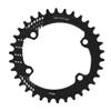 Aluminium Alloy 96MM Narrow Wide Chainring Single Chain Ring,Round Oval Chainring,Sprocket Bolts for Road Bikes,for M6000 M7000 M8000(34T-black), Round Oval Chainring,Aluminium Alloy 96MM Narrow view 1