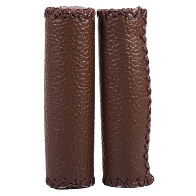 1 Pair Three Colors Retro Artificial Leather Mountain Bikes Handlebar Grips Bikes Handle (Coffee), Bikes Handle Cover, Bikes Handle Cover, 1 Pair Three Colors Retro ArtifBicycle Grip Bikes Hand